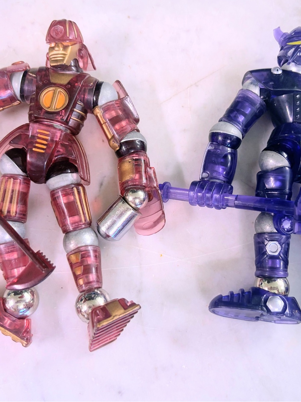 Vintage magnetic ancient warrior/robots Set
